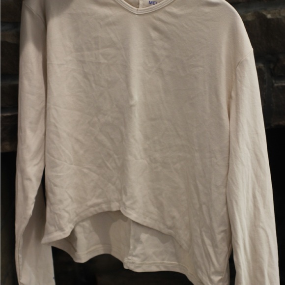 Women's Cream Long Sleeve Tee - Picture 1 of 2